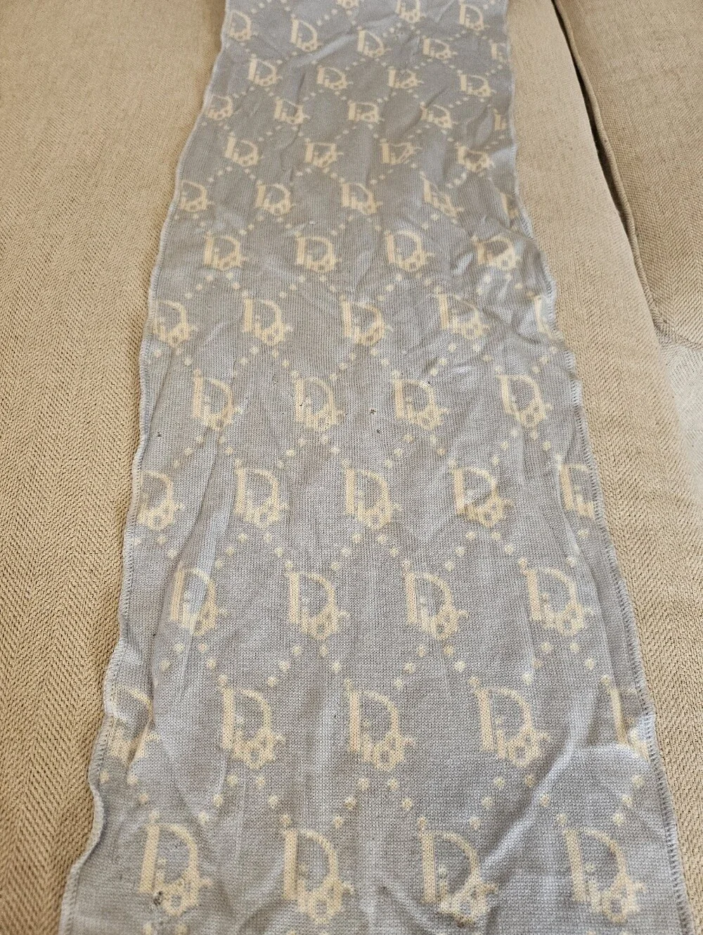 Christian Dior Wool Scarf FLAWED